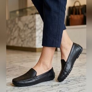 New Republic Of Leather Womens Shoes Size 6.5 Real Black Leather Formal Shoes